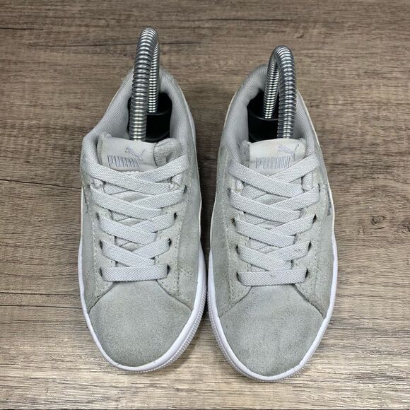 PUMA~Kids-sz 11C~Gray Suede Shoes~kids children - Picture 3 of 10